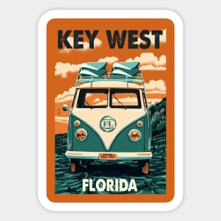 Vintage Travel Poster - Key West Florida Sticker